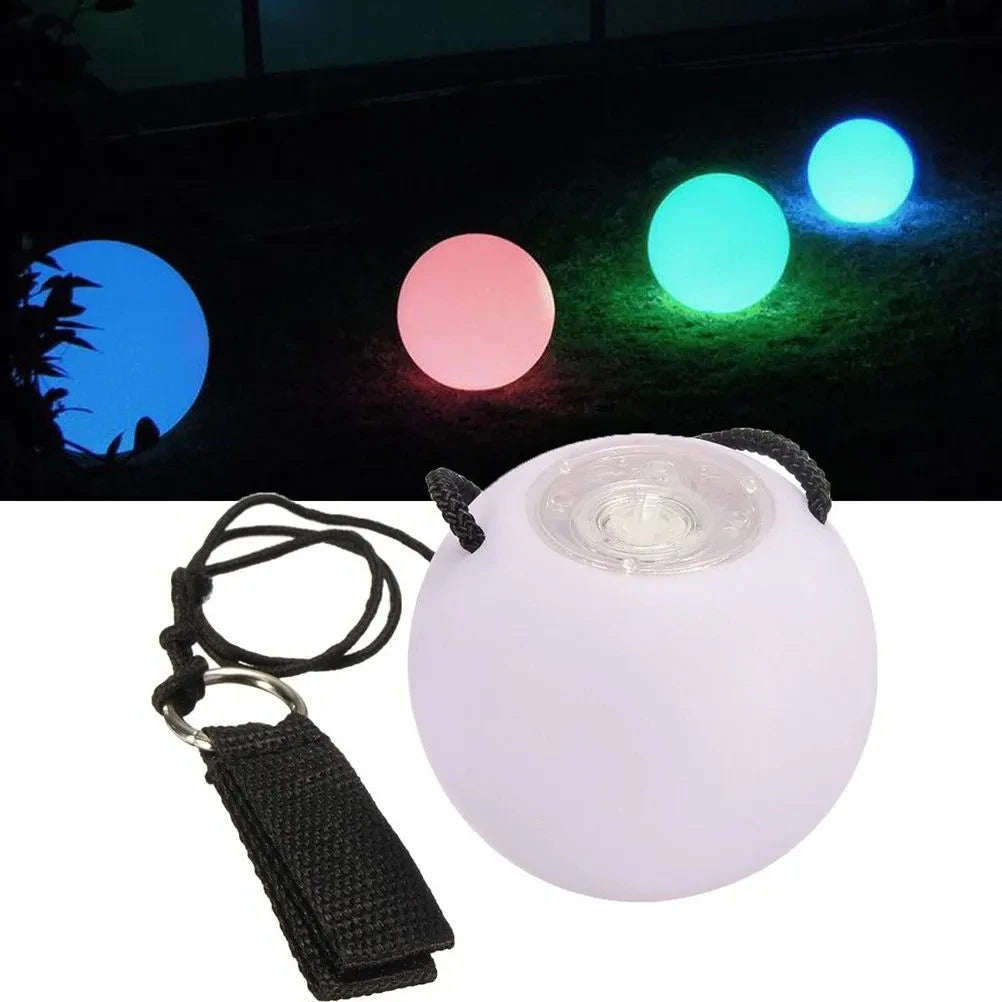 LED POI ball luminous belly dance throwing ball yoga exercise props