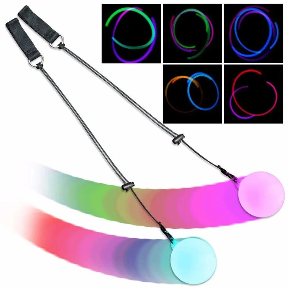 LED POI ball luminous belly dance throwing ball yoga exercise props
