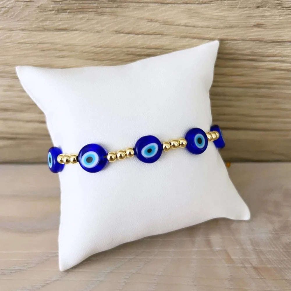 YASTYT Summer Bracelets Evil Eye Beaded Bracelets for Girls Miyuki