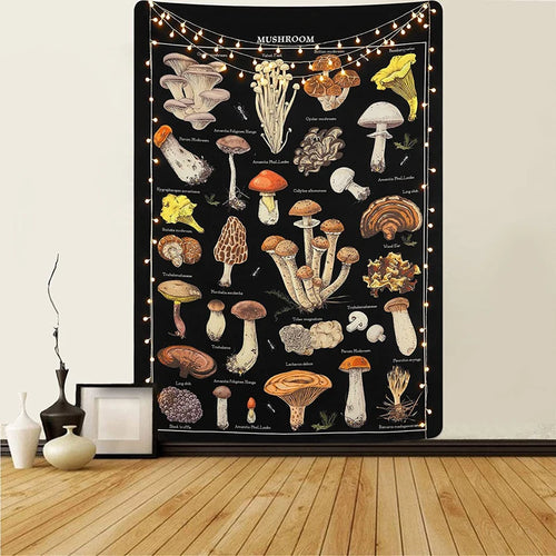 Amanite Mushroom Tapestry Divination Psychic Wall Hanging Hippie Boho