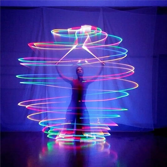 LED POI ball luminous belly dance throwing ball yoga exercise props