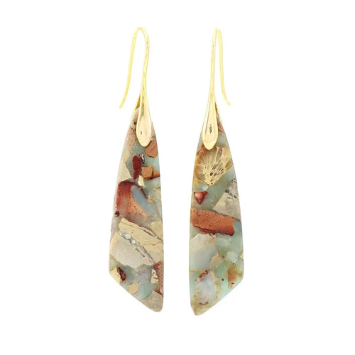 Luxury Earrings for Women Bohemian Emperor Stone Droplet Pendant