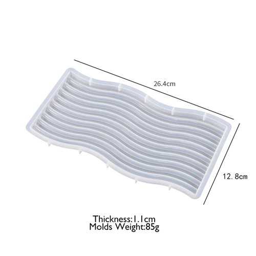 U Shape Tray Silicone Mold for DIY Concrete Gypsum Cement Coaster