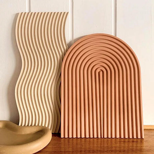 U Shape Tray Silicone Mold for DIY Concrete Gypsum Cement Coaster