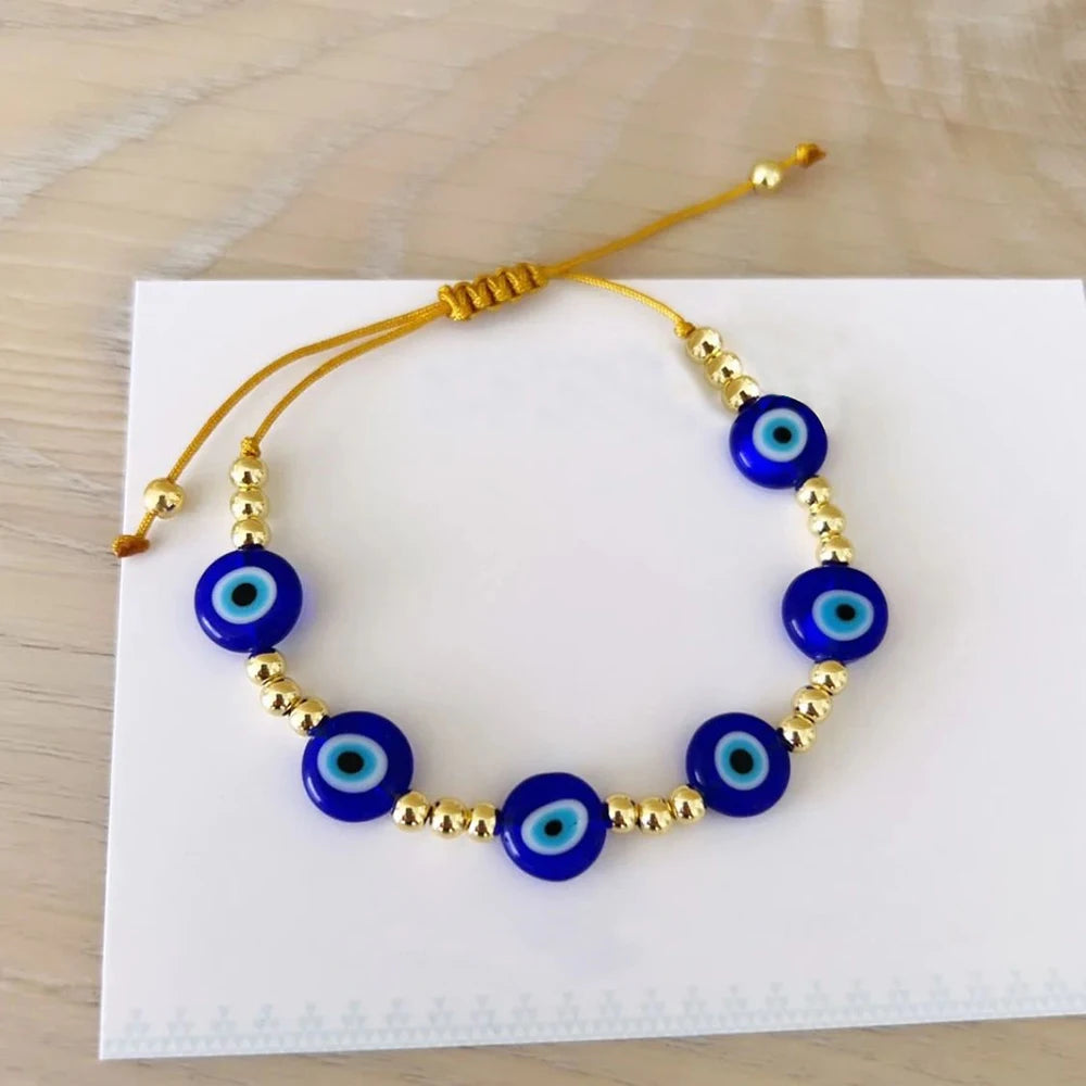 YASTYT Summer Bracelets Evil Eye Beaded Bracelets for Girls Miyuki